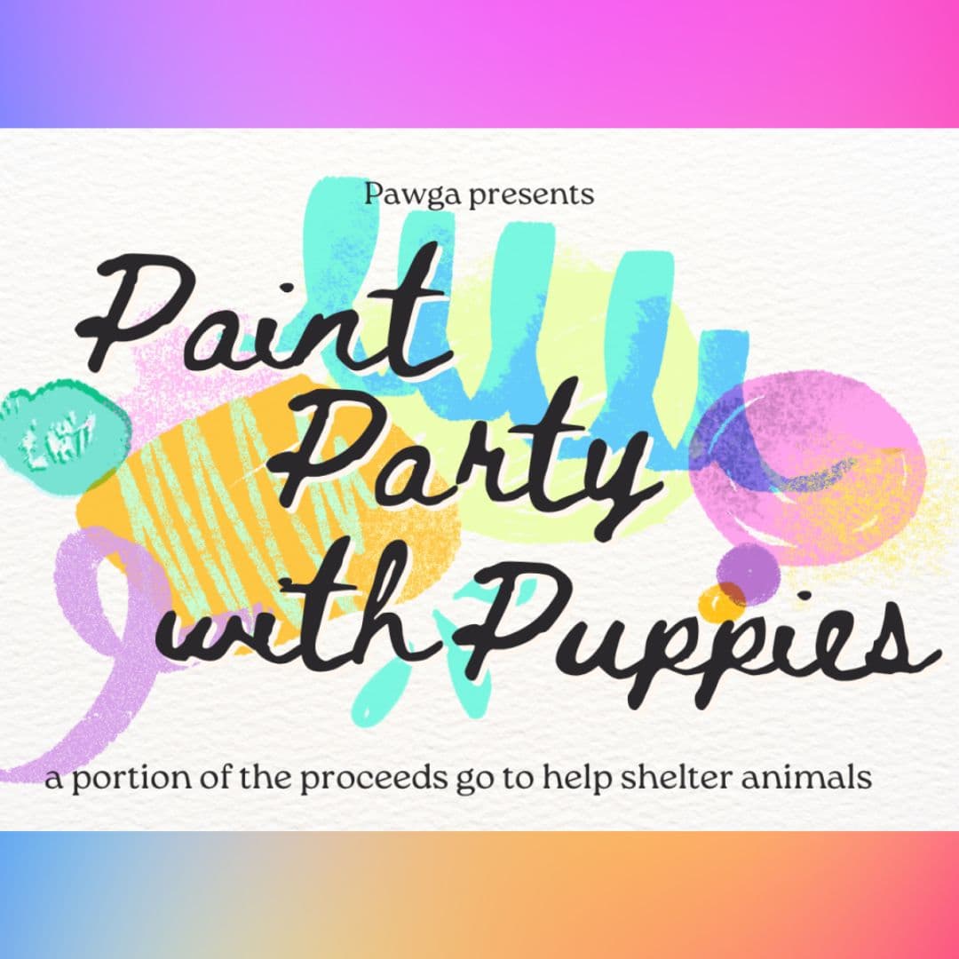 Paint party with Puppies