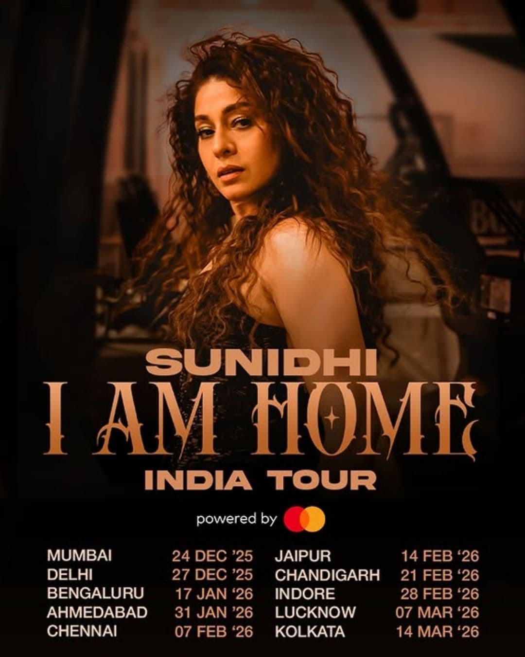 Sunidhi Chauhan - I Am Home India Tour - Feb 2026