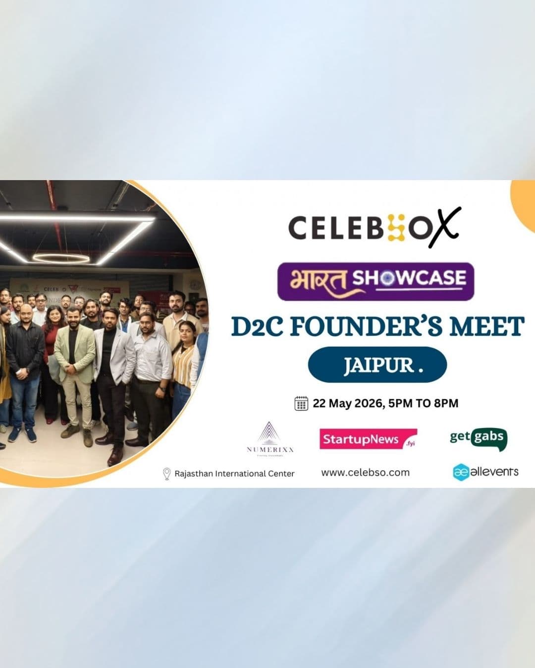 CelebsoX D2C Founder's Meet – Bharat Showcase 2026