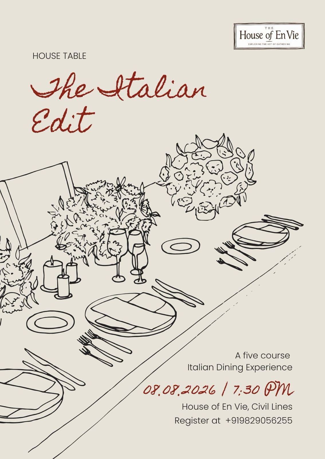 The Italian he House of En Vie 