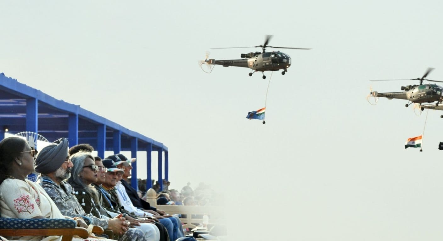 President Murmu and Defence Minister Rajnath Singh Witness ‘Vayu Shakti-2026’: A Spectacular Display of Indian Air Force Strength in Pokhran