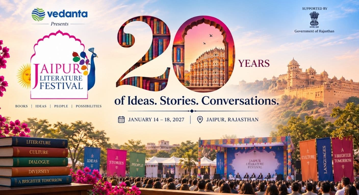 Vedanta Presents Jaipur Literature Festival Marks 20 Years of Ideas, Stories and Conversations