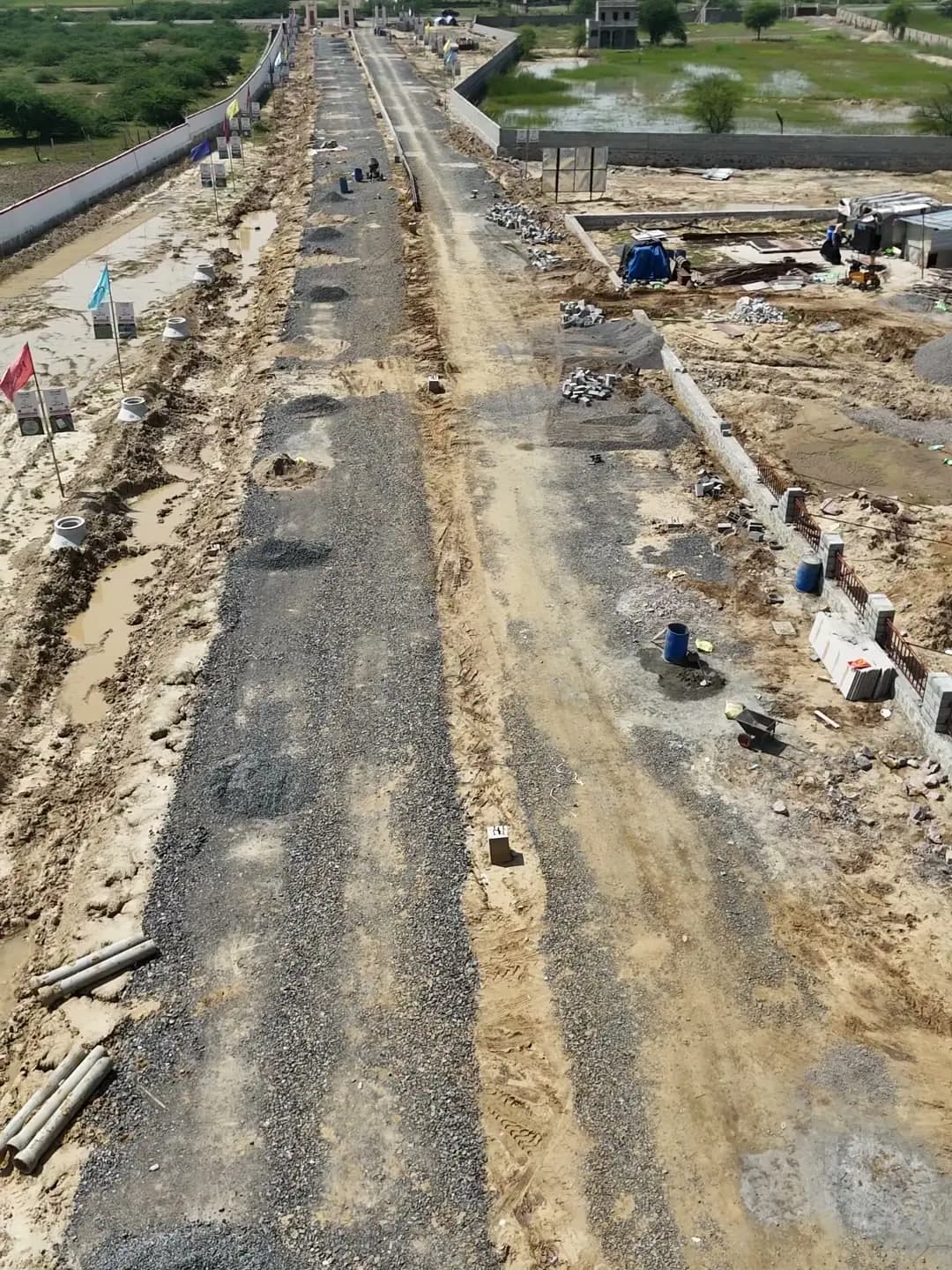 Internal road being laid at Swarn Nagri Vistar