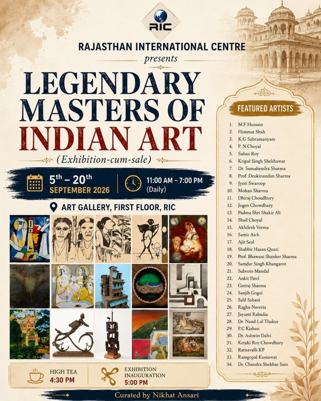 Legendary Masters of Indian Art - Exhibition-Cum-Sale - 2026