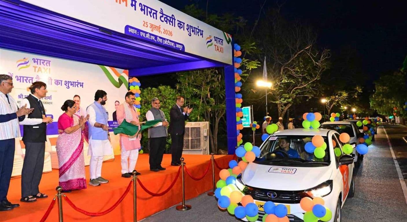 Jaipur Formally Launches Bharat Taxi With 100+ Vehicles