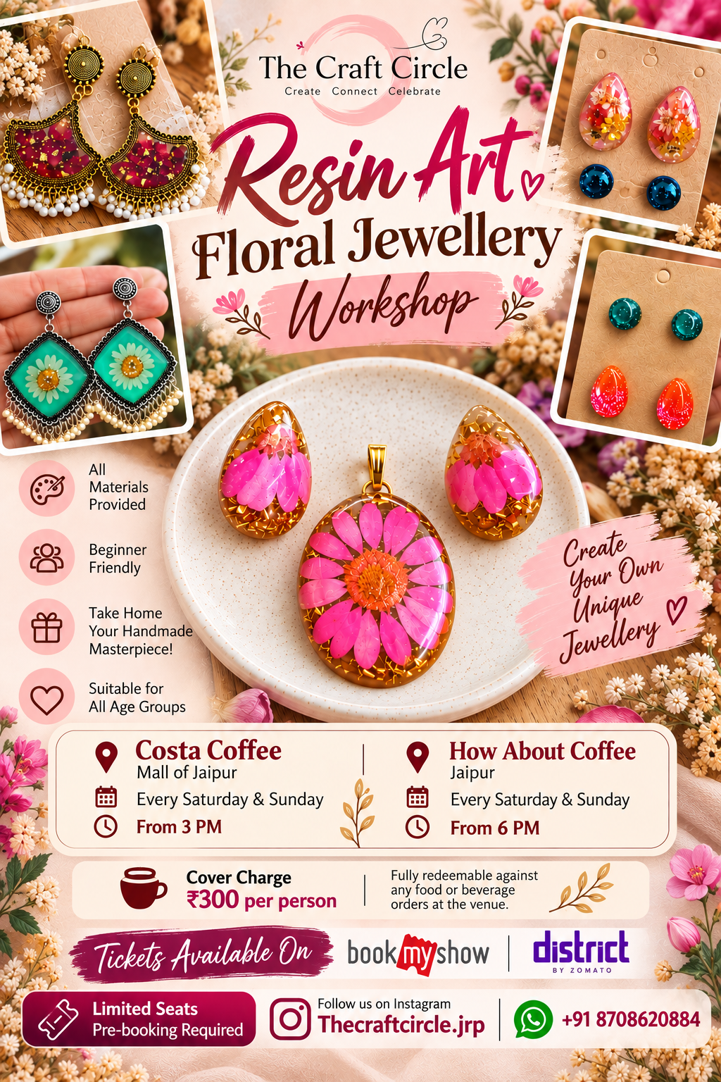 Resin Art - Floral Jewellery — photo 2