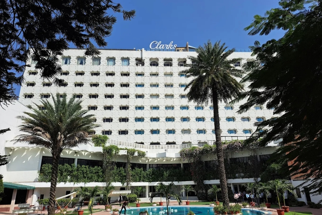 Clarks Amer, Jaipur — facade and outdoor swimming pool
