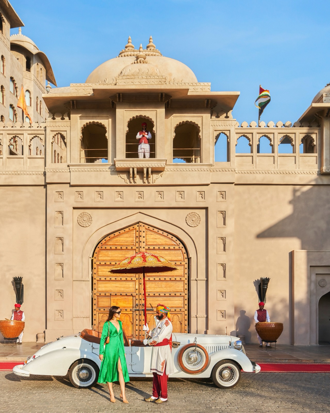 Grand entrance gate at Fairmont Jaipur