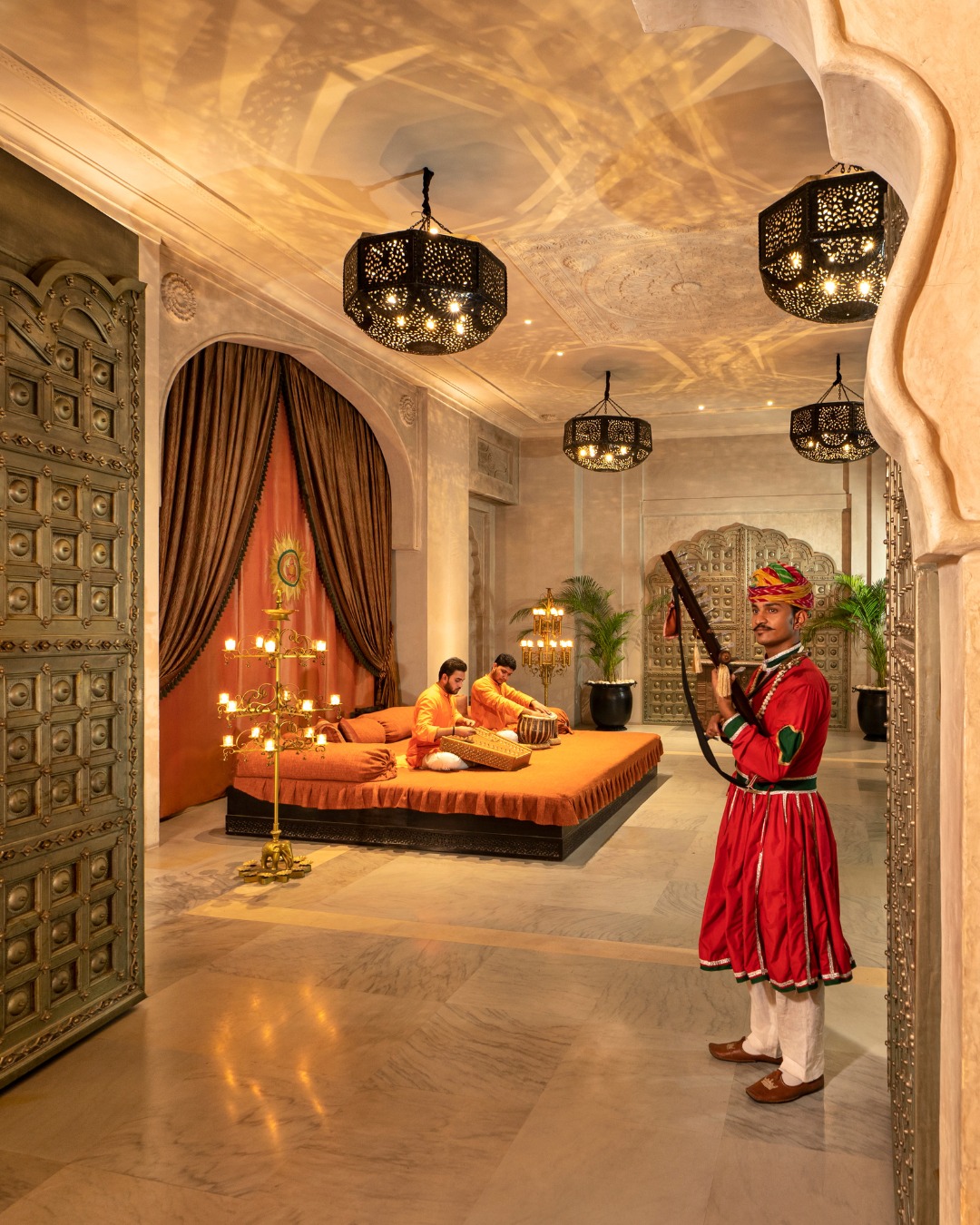 Reception desk at Fairmont Jaipur