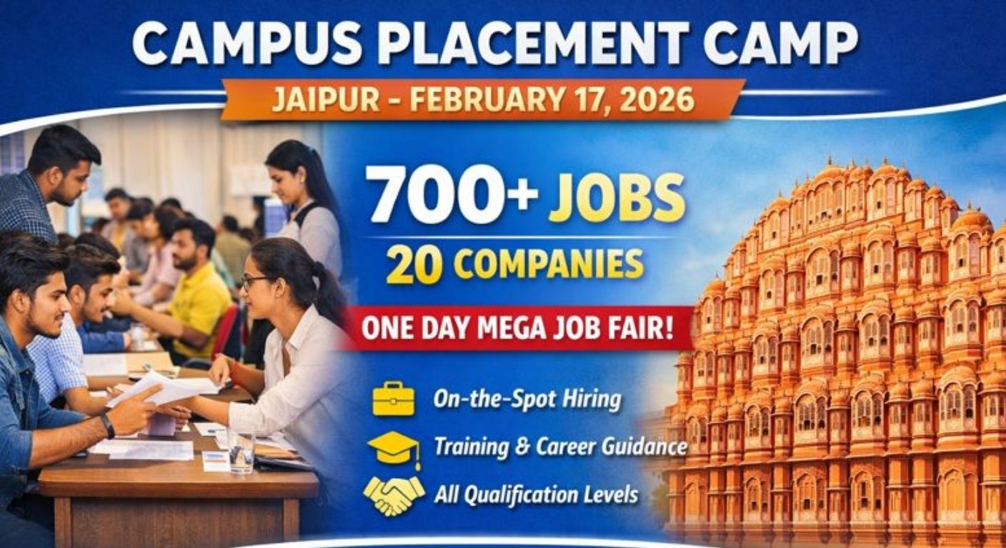 Campus Placement Camp in Jaipur on February 17: Over 700 Vacancies Up for Grabs